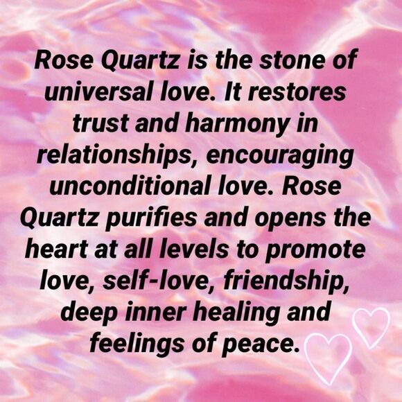 Rose Quarts Heart Chakra Large Rose Heart Stone - Picture 8 of 8